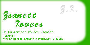 zsanett kovecs business card